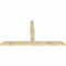 Ekena Millwork Portland Rough Sawn Timber Gable Bracket, Douglas Fir, 96"W x 52"H x 4"D x 6"F, 13/12 Pitch GBW096X52X0406POR00RDF - alternate 2